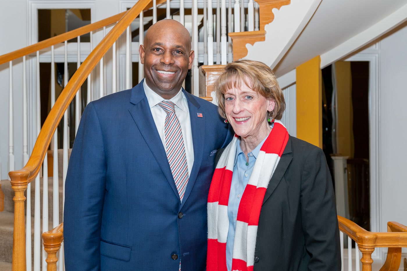 Forest Hayes with Leesburg Mayor Kelly Burk